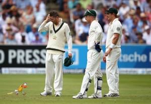 Australian Cricket Team Out by a duck!